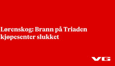 Brann på Triaden kjøpesenter slukket