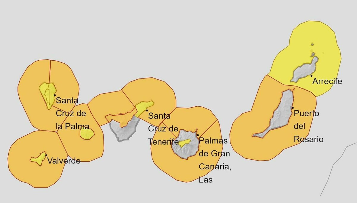 Varsler 13 meter høye bølger på Kanariøyene