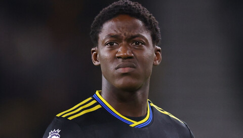 Kobbie Mainoo mot Wolverhampton.