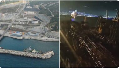 Ukraina bombet Kasakhstans viktigste oljeterminal