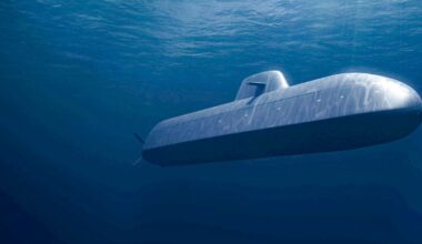 En illustrasjon av de nye norske ubåtene av typen 212CD.