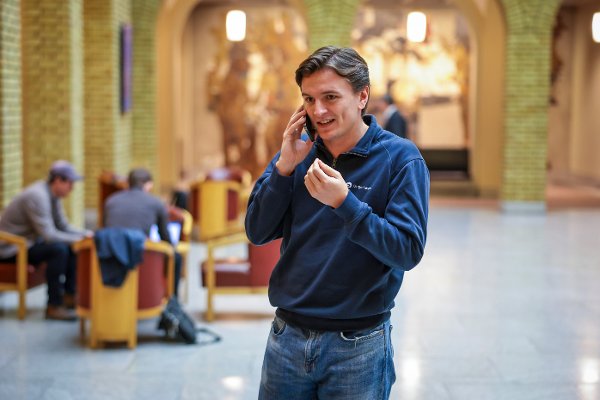 Oslo 20251106.
Unge Høyres leder Ola Svenneby på Stortinget torsdag.
Foto: Thomas Andersen / NTB