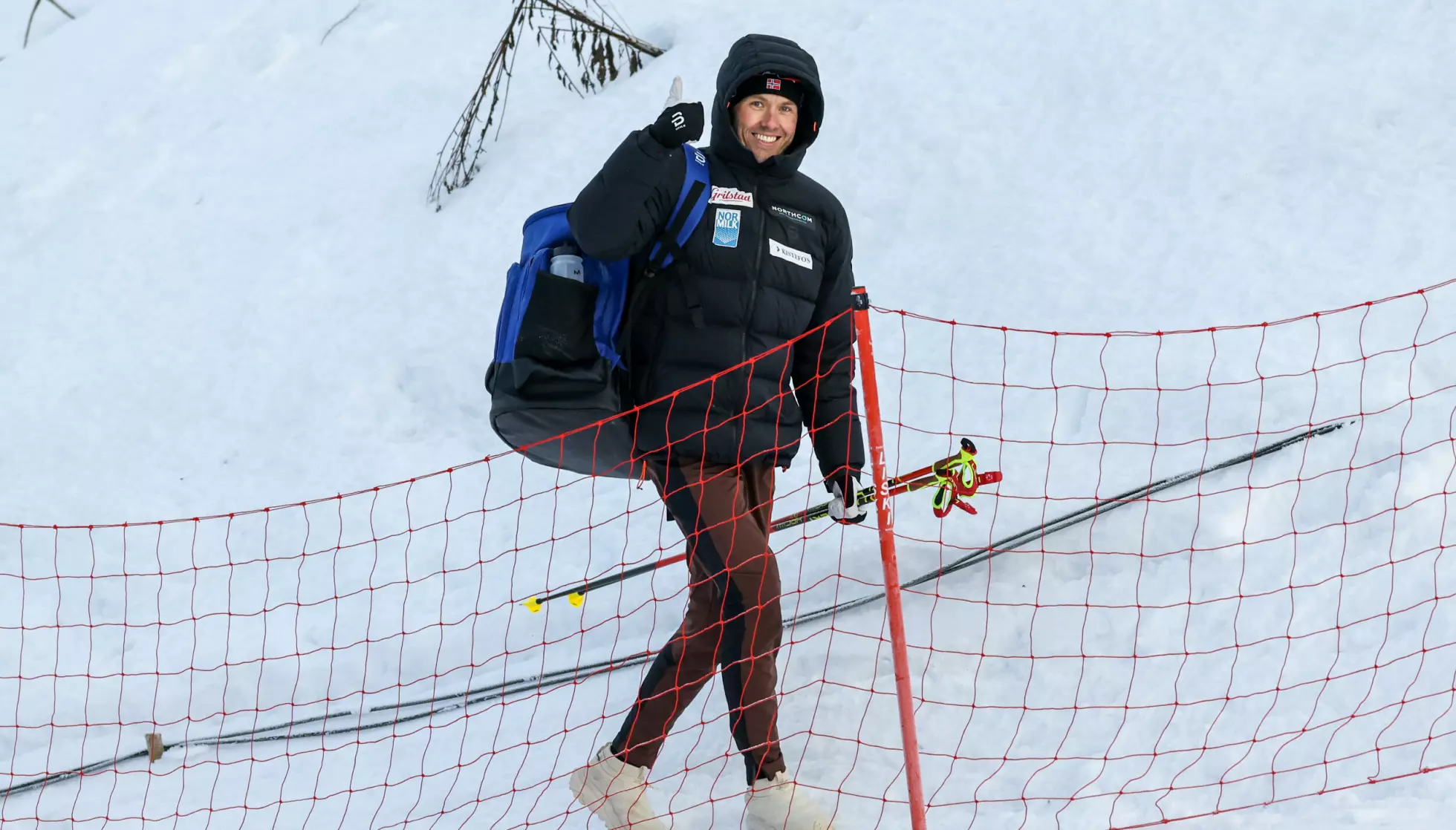 EN LYKKELIG MANN: Få har smilt bredere enn Emil Iversen denne helga. Foto: Geir Olsen/NTB