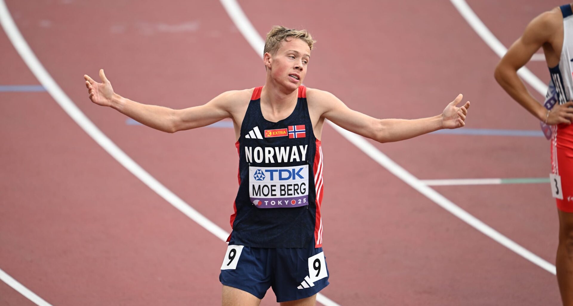 Håkon Moe Berg under friidretts-VM i september.