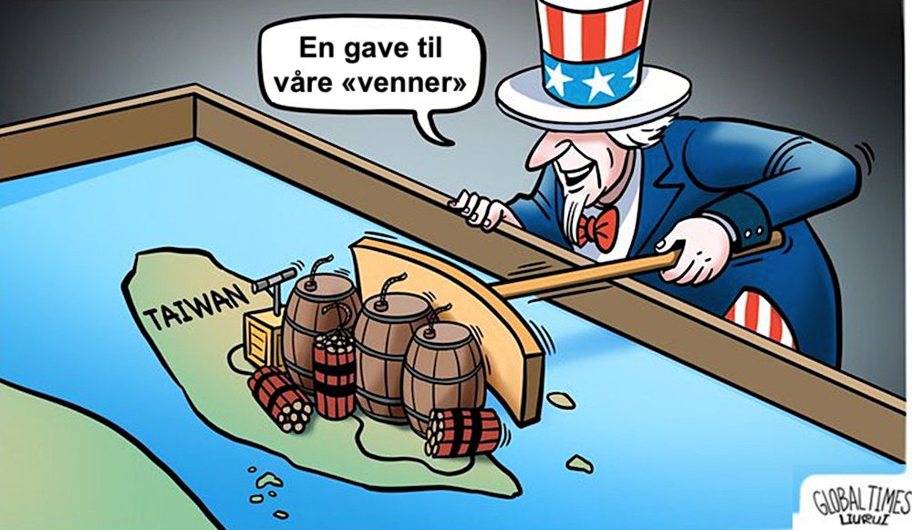 Kina krever at Washington «umiddelbart slutter å bevæpne» Taiwan