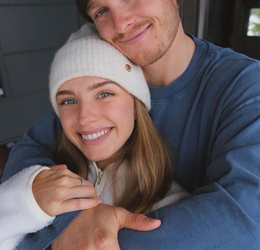 Atle Lie McGrath og kjæresten Maud Brandtzæg.