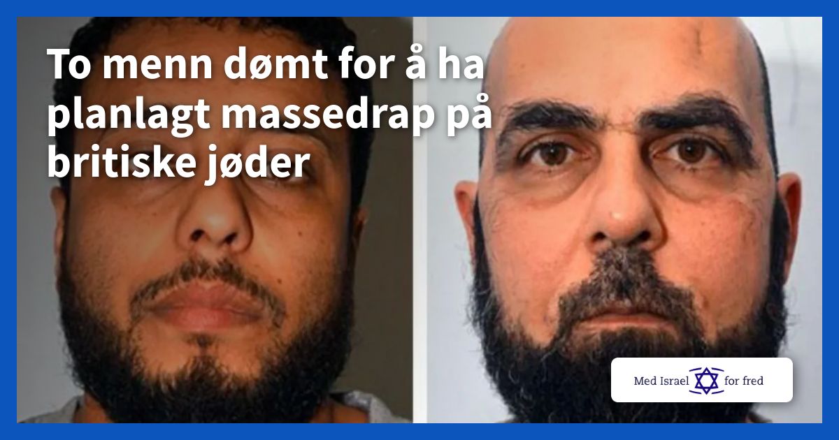 To menn dømt for å ha planlagt massedrap på britiske jøder