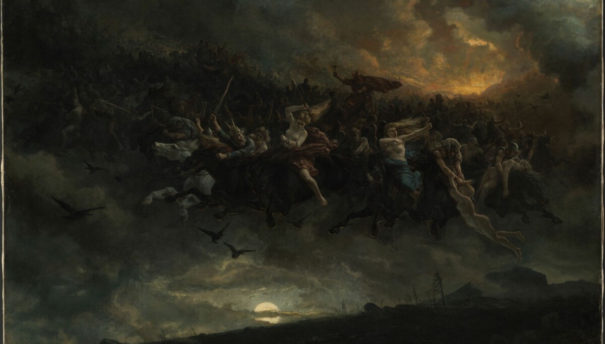 Natten der dyrene snakket og de døde vandret