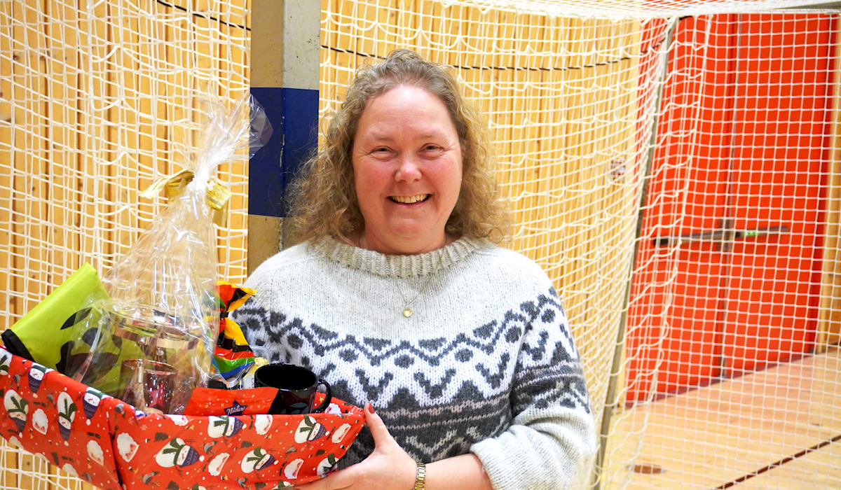 Ho er mottakar av Fjukens julekorg