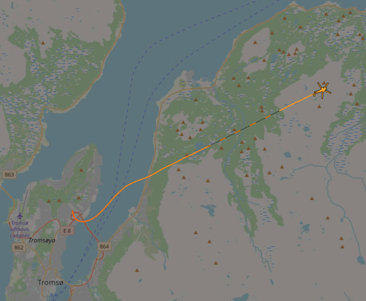 Mann fløyet til sykehus etter knivstikking på Skjervøy