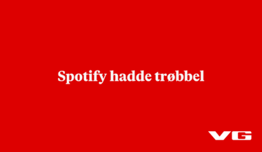 Spotify hadde trøbbel