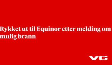 Rykket ut til Equinor etter melding om mulig brann