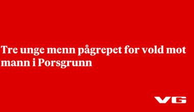 Tre unge menn pågrepet for vold mot mann i Porsgrunn