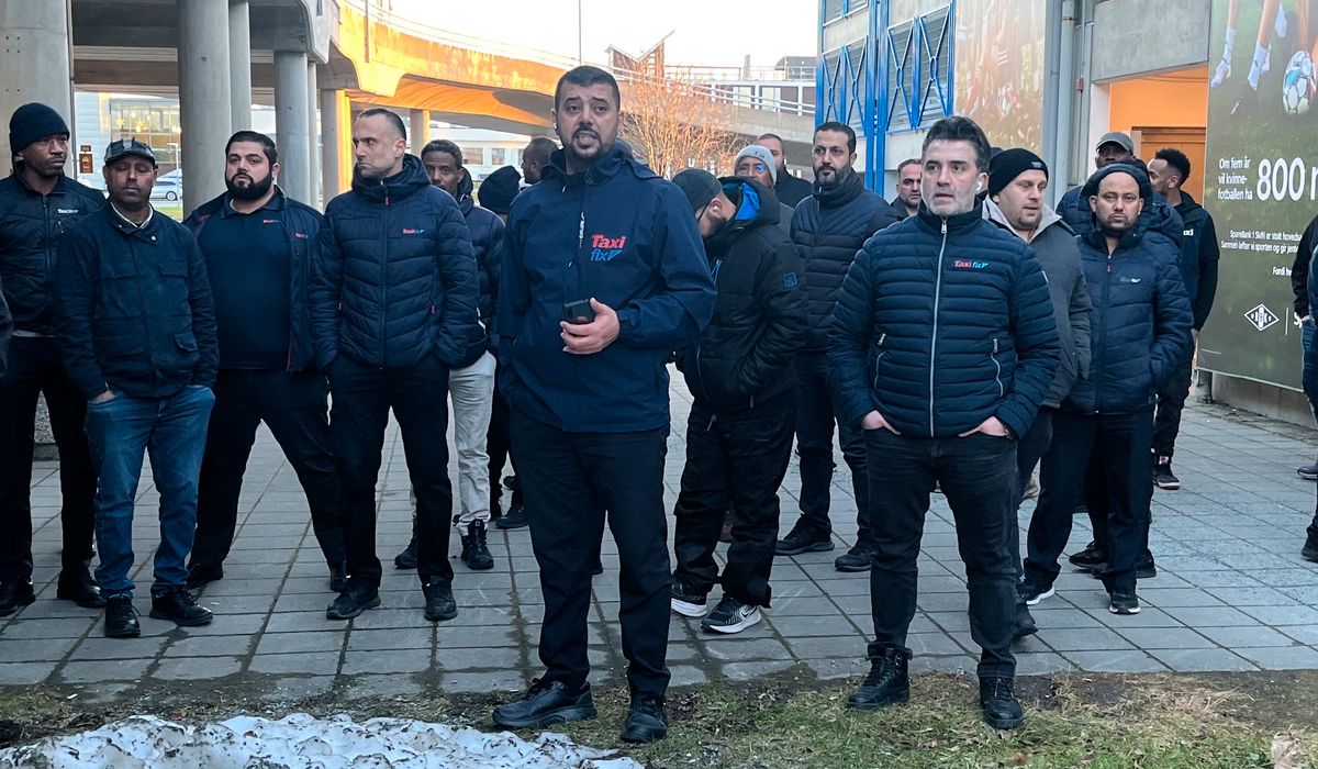 Over 50 drosjesjåfører streiket på Værnes: – Det er forskjellsbehandling - mn24.no