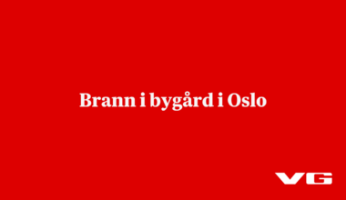 Brann i bygård i Oslo