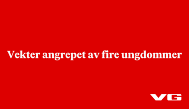 Vekter angrepet av fire ungdommer i Stavanger