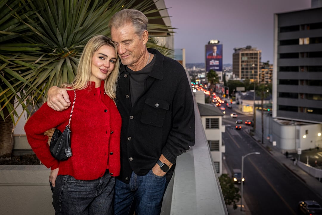 Dolph Lundgren svarer kritikerne av 39 års aldersforskjell