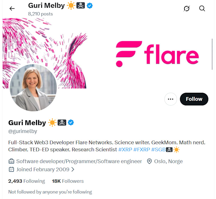 Guri Melbys konto på X er hacket