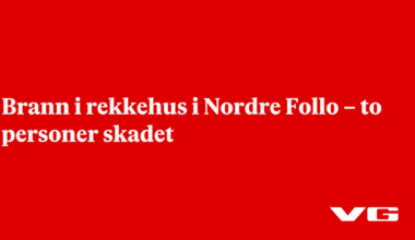 Brann i rekkehus i Nordre Follo – to personer skadet