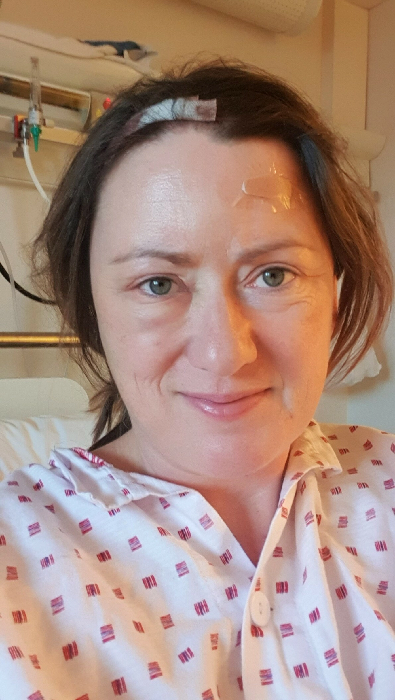 Noen dager etter operasjon. FOTO: Privat