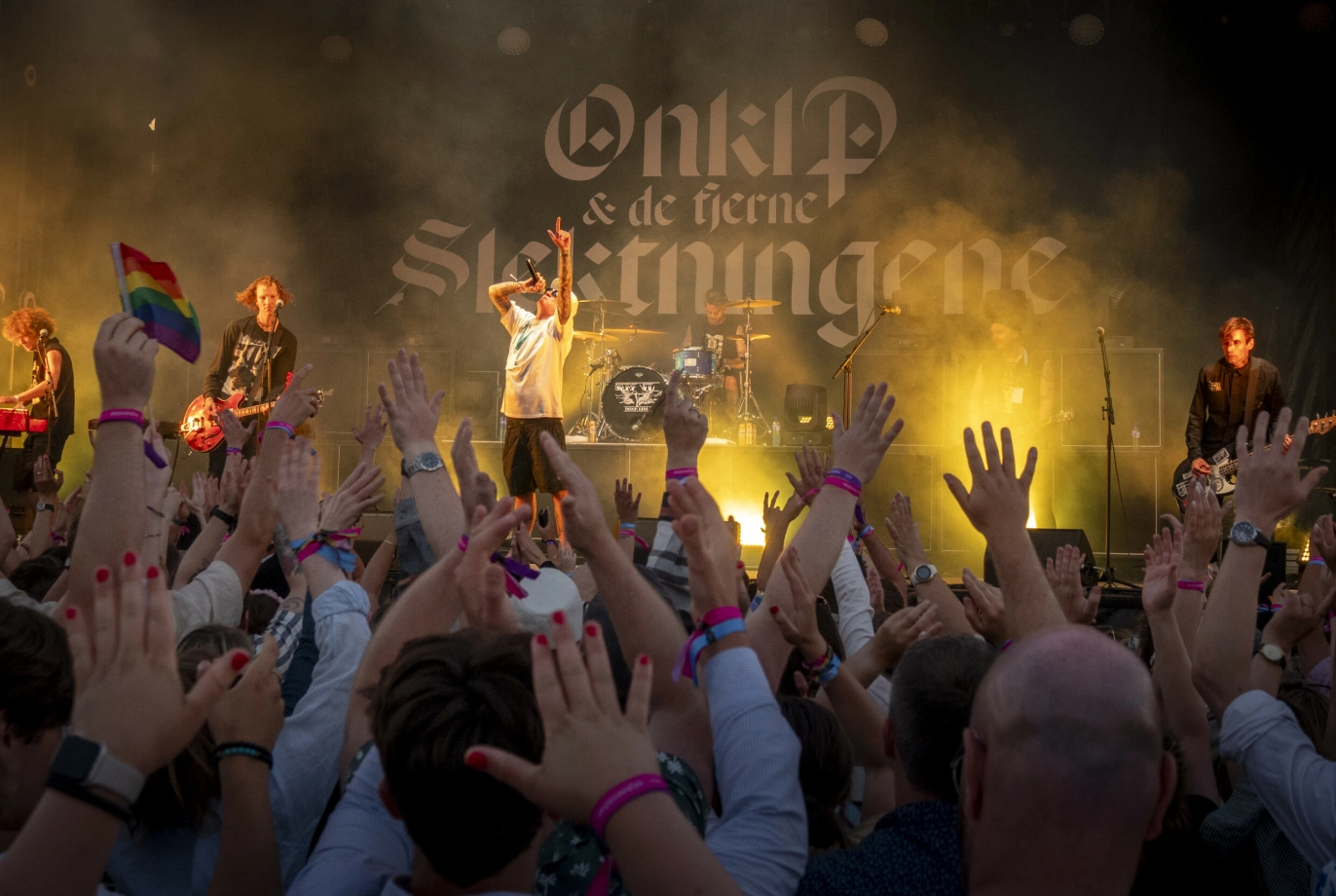 PÅ SCENA: OnklP debuterte som soloartist i 2004. Ti år senere ga han ut sangen «Styggen på Ryggen» som ble en braksuksess. Foto: Heiko Junge / NTB