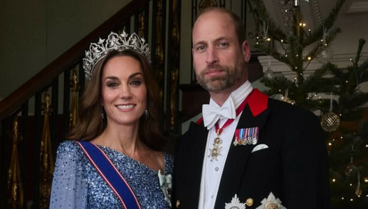 Kronprinsesse Kate i sjelden tiara på storslått bankett i Windsor
