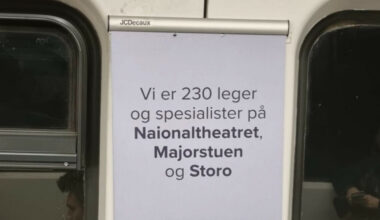 Volvat med skrivefeil på T-banen i Oslo: