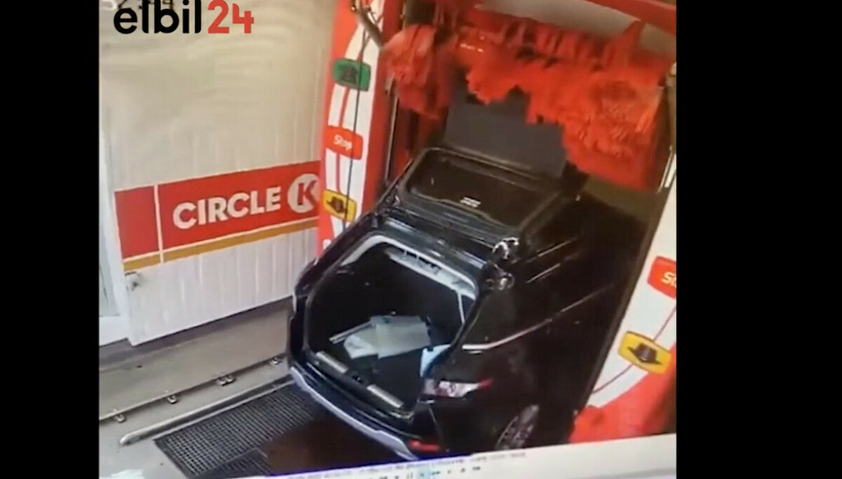 Mange skader i bilvaskemaskin