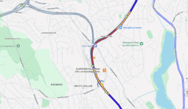 Trafikkaos etter ulykker