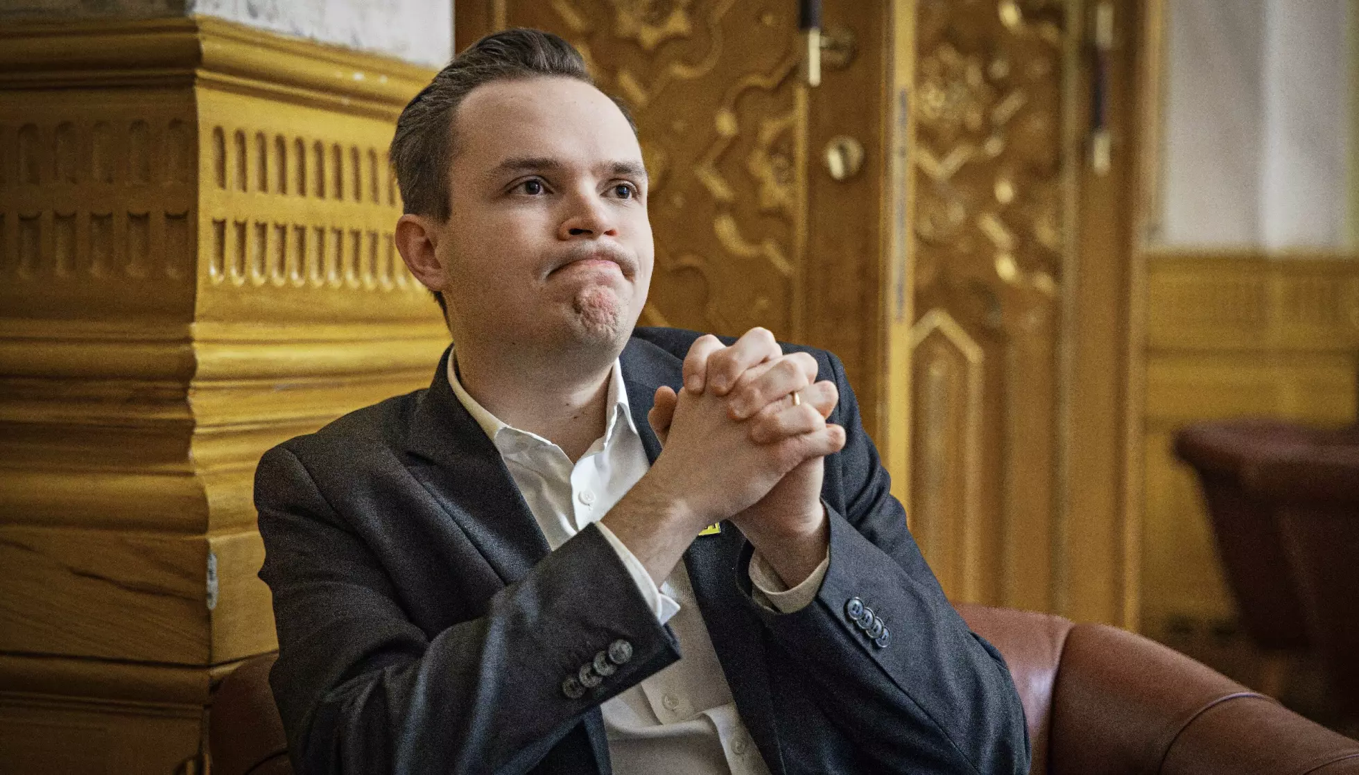 STERK I TROEN: Joel Ystebø har en sterk personlig tro som påvirker både hans politiske meninger og forholdet hans til julen. Foto: Jørn H. Moen/ Dagbladet