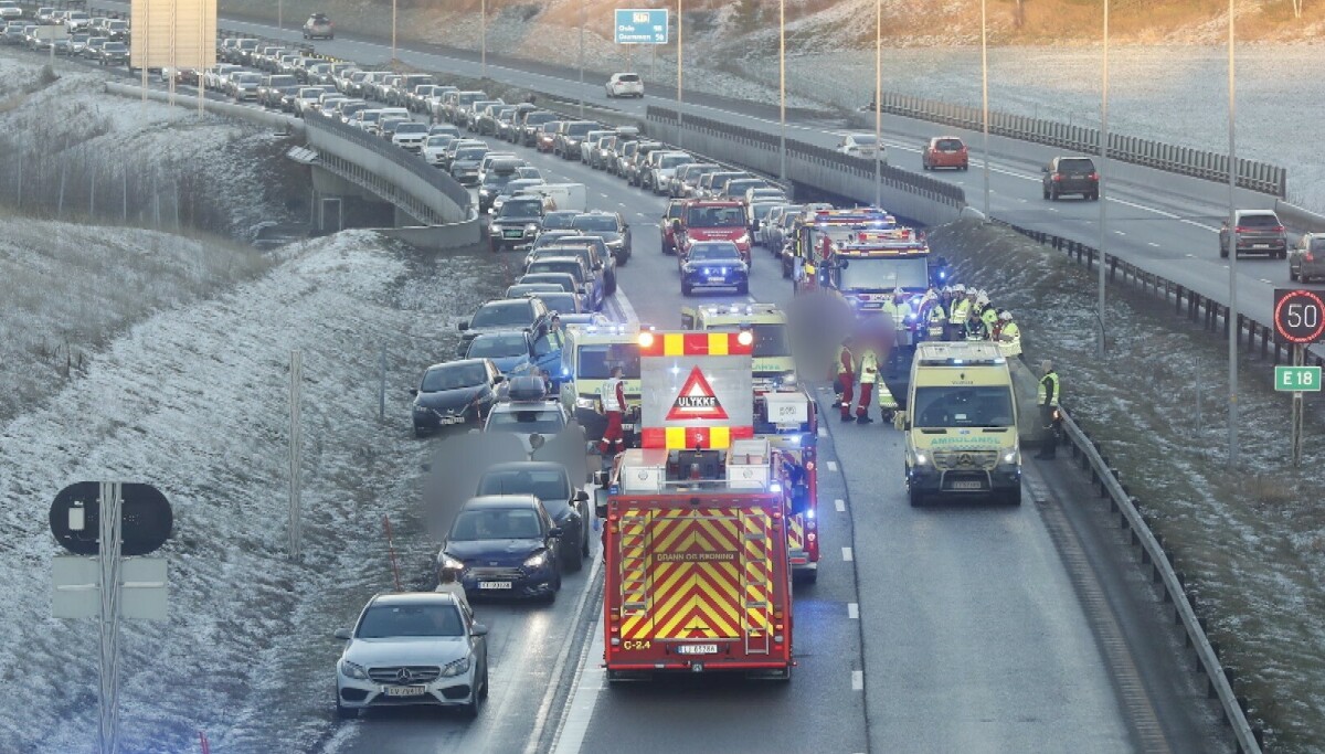 Alvorlig ulykke på E18 - Dagbladet