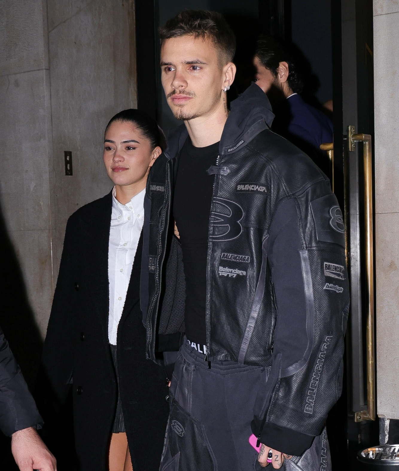 STARTEN: Forholdet til Kim Turnbull og Cruz Beckham skal ha vært dårlig likt av både Brooklyn og Nikola. Her er de avbildet i mars. Foto: Aissaoui Nacer / SplashNews.com/NTB