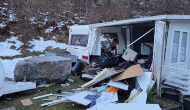 Ras på Tafjord Camping