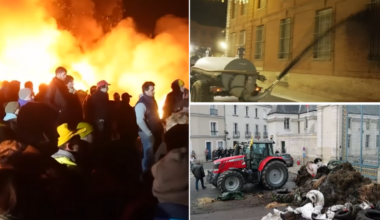 Franske bønder har fått nok av EU – dumpet gjødsel utenfor offentlige bygg