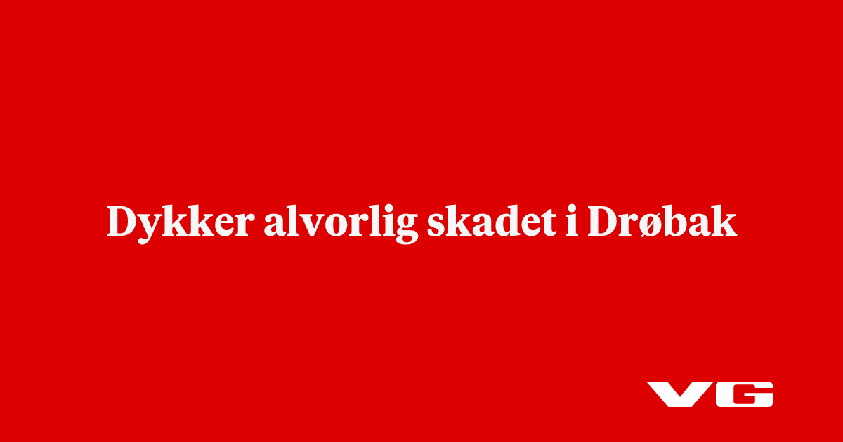 Dykker alvorlig skadet i Drøbak