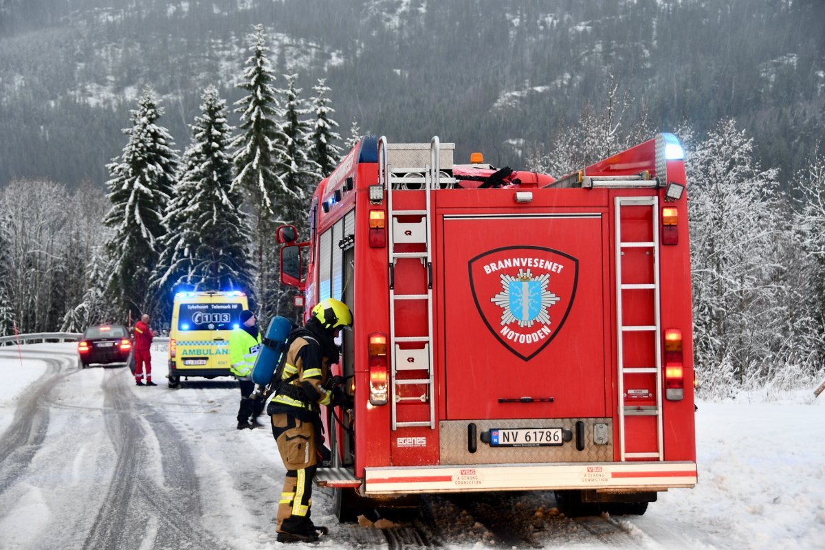 Notodden, Trafikk | To ulykker på kort tid: – Svært glatt og vanskelige kjøreforhold