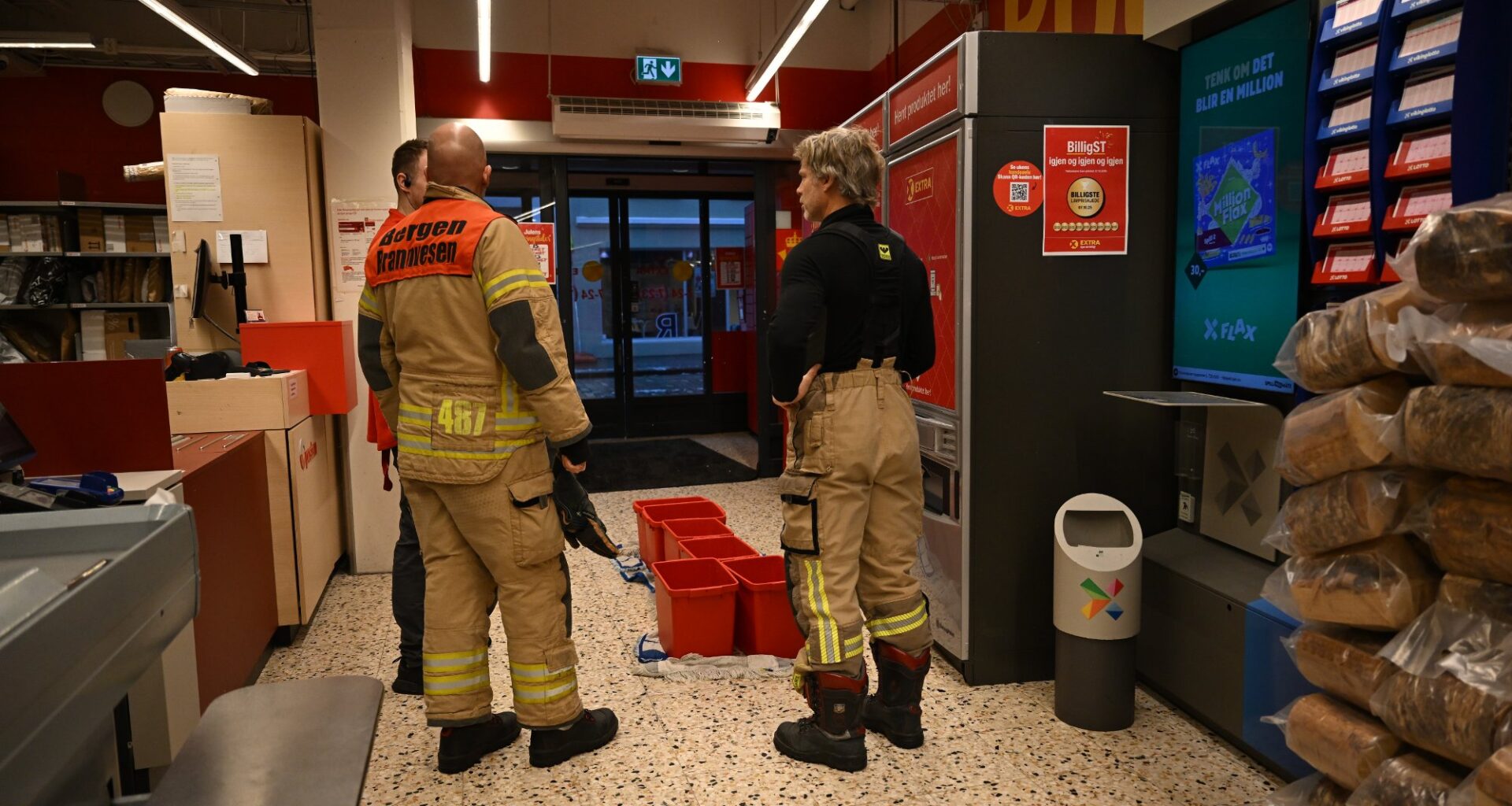 Nyheter, Brannvesen | Vannlekkasje i Coop-butikk: – Veldig kjedelig