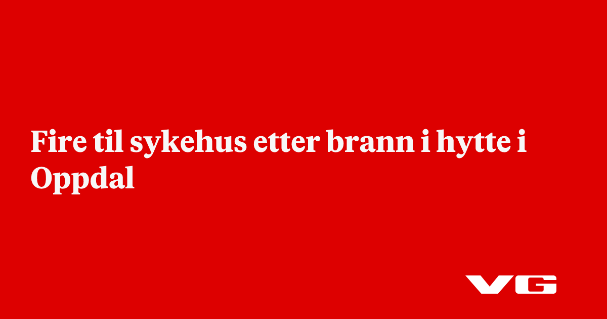 Oppdal: 15 evakuert etter hyttebrann