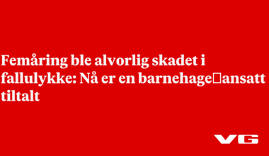 Nå er en barnehage­ansatt tiltalt