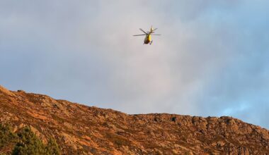 Ulriken, Luftambulanse | Redningsaksjon etter fallulykke i Byfjellene
