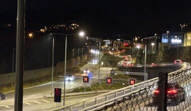 Nyheter, Politi | Råtunnelen stengt: – Brann i kjøretøy