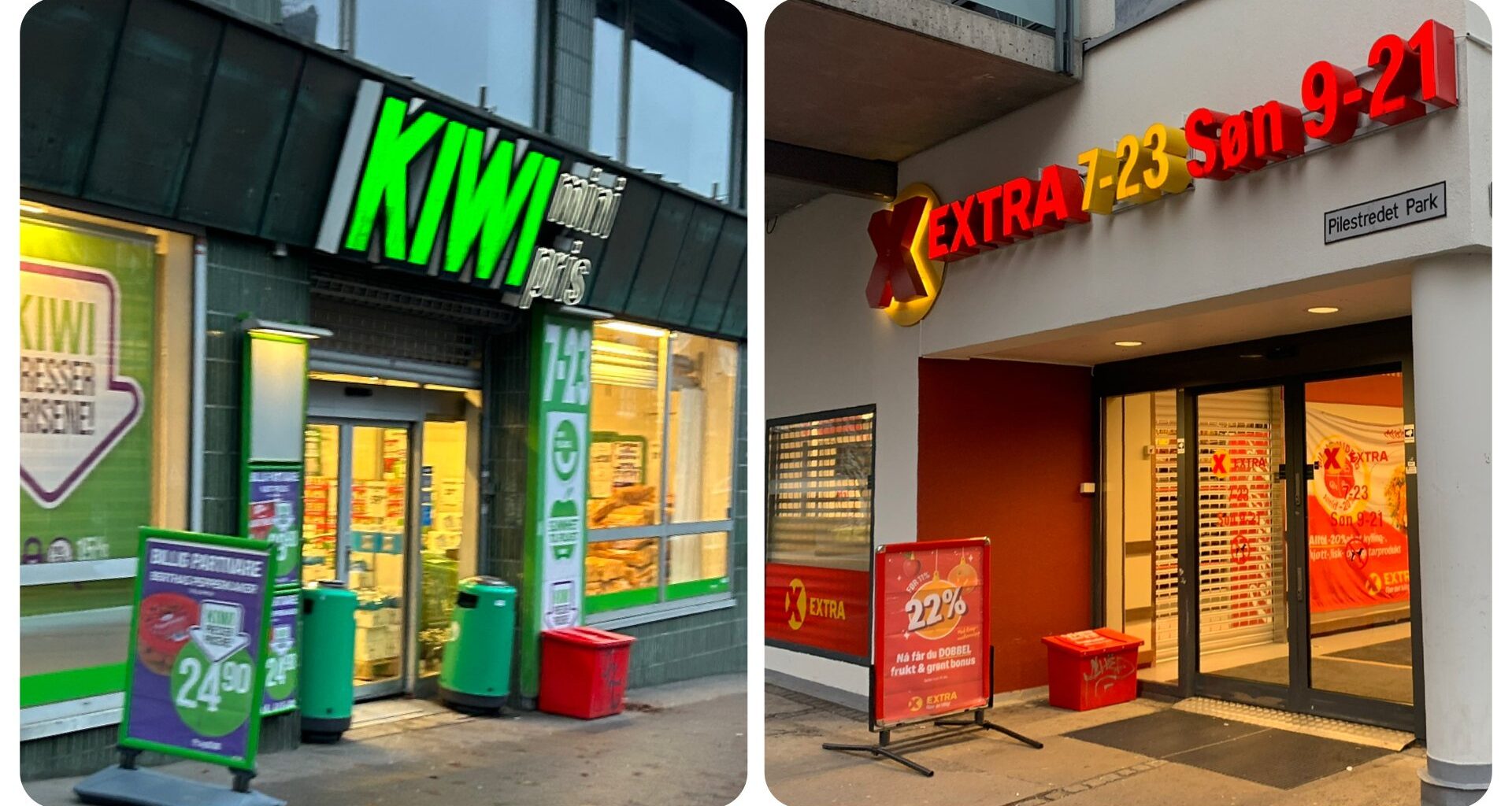 Matpriser, Pristest | Terningkast 1 til tilbud hos Kiwi, Extra og Bunnpris