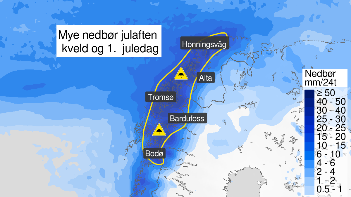 Vær, Salten | Sjekk dette farevarselet for julaften! - Avisa Nordland