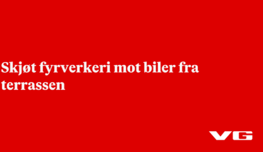 Mann i 20-årene anmeldt for å ha skutt fyrverkeri mot biler i Jessheim
