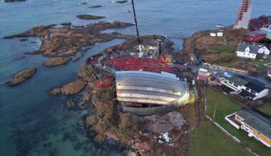 Nyheter, Næringsliv | Nå begynner senteret å ta form – første del av taket er på plass - Avisa Nordland