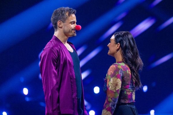 Viggo Venn og Rikke Lund opptrer under generalprøven til program 10 av Skal vi danse 2025.
Foto: Jesper Malthus-Andersen / TV 2