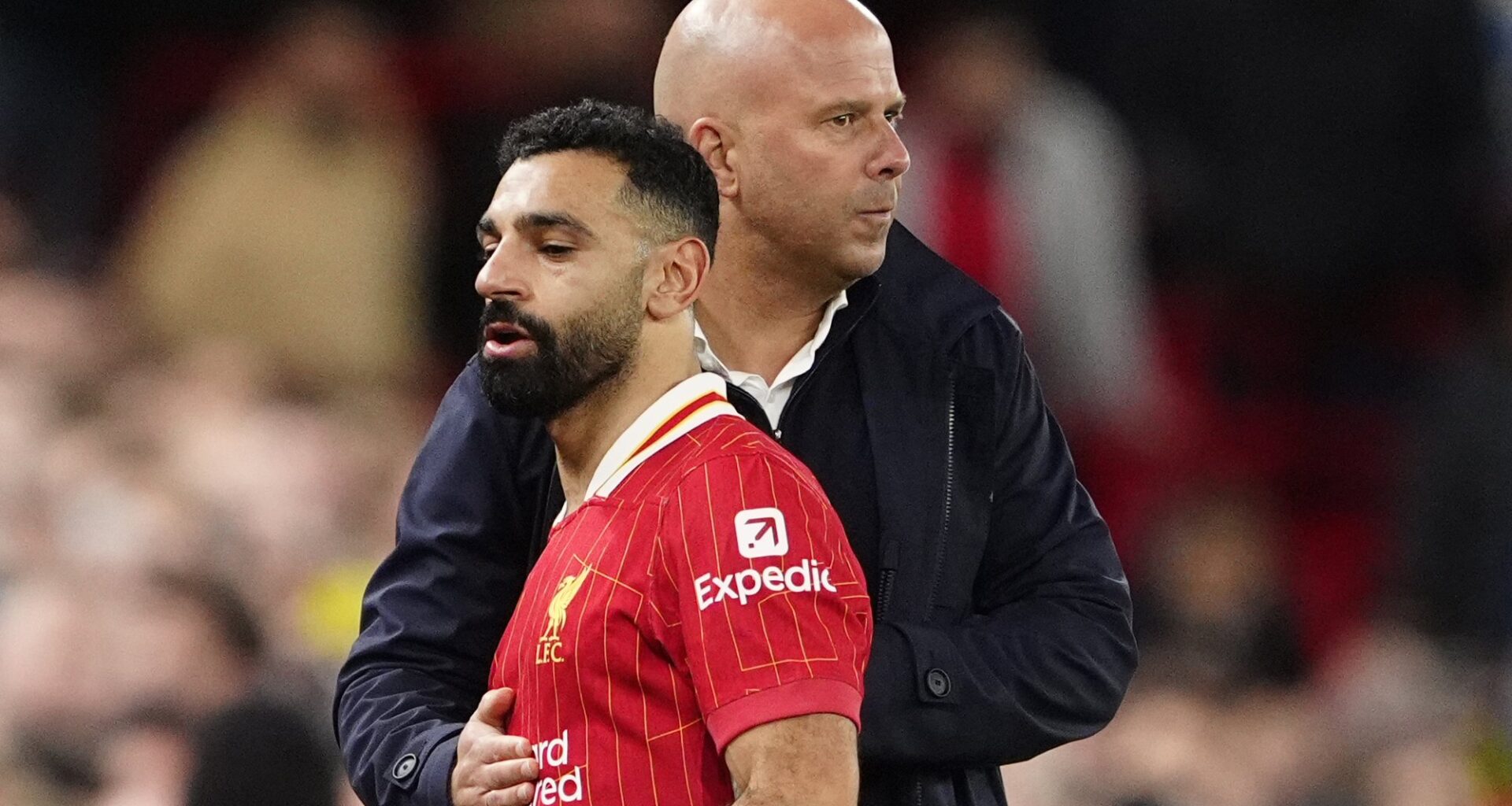 Mohamed Salah, Arne Slot | Arne Slot pepret med Salah-spørsmål: – Må reagere