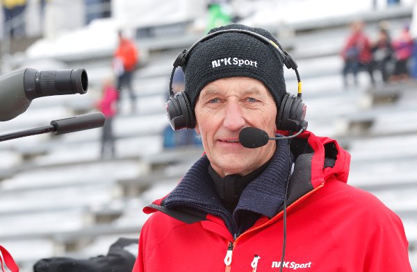 Oslo  20160306.
Skiskytter-VM i Oslo 2016.
12,5 km jaktstart for menn i VM i skiskyting i Holmenkollen søndag.
NRKs skiskytingsekspert Ola Lunde fyller 59 år idag
Foto: Vidar Ruud / NTB