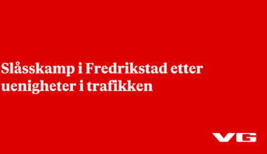 Slåsskamp i Fredrikstad etter uenigheter i trafikken