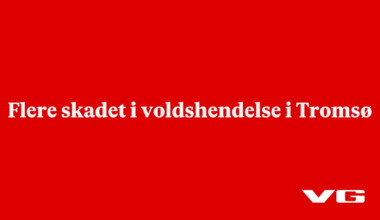 Flere skadet i voldshendelse i Tromsø